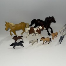 Horses Toy Large, Medium, Small Vintage Schleich Horse Mixed Lot of 10 Figures picture