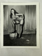 Vintage 1950s Irving Klaw Bettie Page Original B&W Pin Up Photograph picture
