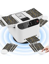 Automatic Card Shuffler and Dealer 2-in-1, 4 Drawing Remotes, 360°. MAX6. READ picture
