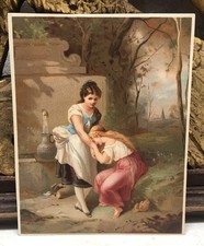 Print of 2 Ladies - Maybe Chromolithograph? L8 picture