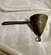 CLAD'S DISHER Antique Conical Ice Cream Scoop With Turn Key Top 1900s Scooper picture