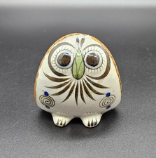 Vintage Ken Edwards Tonala Pottery Owl Mexico Stoneware Scorpion Mark 3