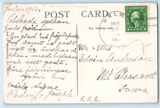 Christmas Well Winter Scene Man Footstep DPO (1894-1919) Delhi MN Postcard picture