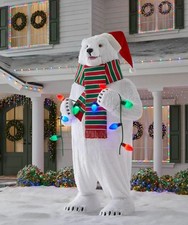 10 Ft GIANT ANIMATED POLAR BEAR OUTDOOR CHRISTMAS ANIMATRONIC picture