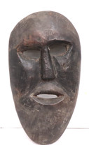 Rare ANTIQUE Tibetan Nepal Himalayan Carved Wooden Shaman's Mask Ritual 9.5