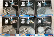 2X COMPLETE STAR WARS (6x STARSHIP) SETS 40th Anniversary Hot Wheels SEALED CASE picture