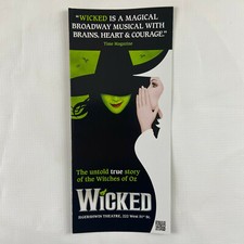 Wicked Musical PROMO AD FLYER HANDBILL NEW YORK CITY NYC BROADWAY picture