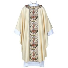 Chasuble Vestment, Coronation Collection Tapestry Round Neck Chasuble and Stole picture