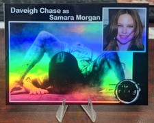 Custom Rainbow Holofoil The Ring Daveigh Chase Trading Card Horror Icons RIP picture
