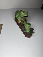 VINTAGE CAST IRON COIN LEAP-FROG MECHANICAL BANK Doorstop 8” Frog Bank picture