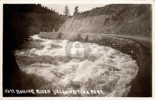 c1930s Boiling River Yellowstone Park Wyoming Wesley Andrews RPPC Postcard COPY picture