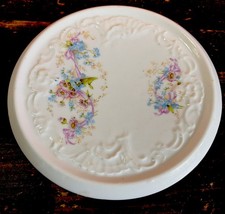 Vintage Porcelain Floral Teapot Trivet picture