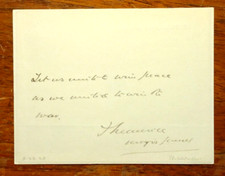 Major-General Sir Frederick Barton Maurice (1871-1951) Signed & Inscribed Card picture