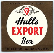 Vintage Hull's Export Beer Label - 1 Quart picture