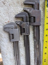 Fairmount Cleveland 11” Ford 9” &  9 Auto Antique Adjustable Monkey Wrench Lot 3 picture