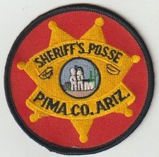 Pima County Arizona Sheriff's Posse obsolete patch ship from Australia picture