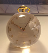 Rare Near Mint Tiffany & Co. branded ImHof 15 Jewel Lucite Ball Clock -- SERVICE picture