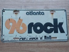 Vintage Atlanta 96 Rock Booster License Plate picture