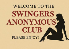 🔥 Funny Anonymous Prank Postcard – “Swingers Anonymous Club Membership Approved picture