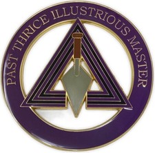 Freemason Past Thrice Illustrious Master Cut Out Car Emblem picture
