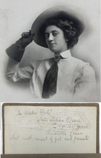 Antique 1900s Photo Amarillo Texas Western Girls Susie Adelia Moore Gibson Girl picture