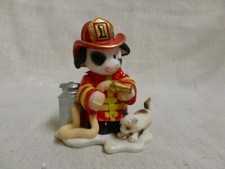Mary's Moo Moos Prepared For Every Emoogency Fireman Figurine 461350 Brand New picture