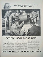 1943 WWll Aviation Manufacturing Print At General Motors Defense Production  picture