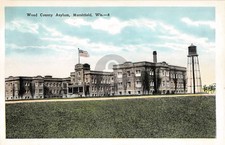 c1920 Wood County Insane Asylum Marshfield WI Reproduction Postcard picture