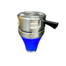 Metal And Silicone Hookah Bowl With Heat Management Device Shisha Head Blue picture
