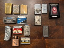 Lot Of 15 Vintage Pocket Lighters - Zippo / Ronson / Unbranded picture
