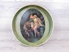 Vintage Metal Serving Advertising Tray Clysmic King Of Table Waters 14