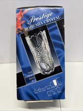 Bohemia Crystal Vase, Prestige, 24% PbO Lead Vase, Czech Republic, New With Box picture