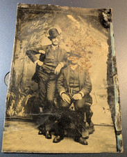 1882s Pocket Size approx 2 1/2 x 3 1/2-Two Gentlemen dressed to the Nines picture