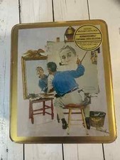 1994 Norman Rockwell Centenniel Cover Collection tin & 16 note cards, envelopes picture