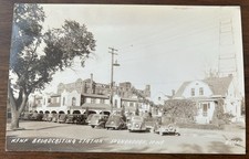 SHENANDOAH IA~KFNF Radio Broadcasting Station & Henry Field Seed Co~Real Photo picture