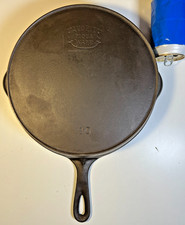 FINE THIN LIGHT SMOOTH Favorite Piqua Ware Cast Iron Skillet Frying Pan OHIO #10 picture