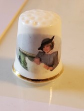 Vintage Princess Of Wales Thimble with prince Henry  gold gilding great shape x3 picture