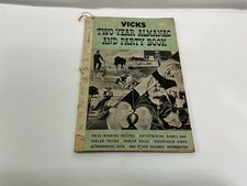 1940-1941 Vicks Two-Year Almanac & Party Book Vintage Household Guide picture
