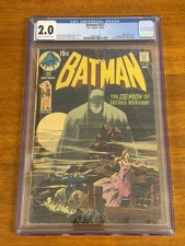 BATMAN 227 CGC 2.0 Neal Adams Classic Demon of Gothos Tec 31 Homage Cover DC picture