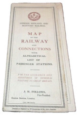 1927 LONDON MIDLAND AND SCOTTISH RAILWAY LMS MAP AND STATION DIRECTORY picture