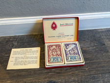 VINTAGE JACOB'S BIBLE PLAYING CARDS 2 DECKS NOS SEALED W/ TAX STAMP - FABULOUS picture