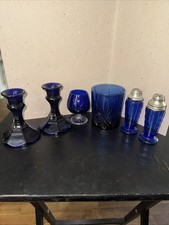 Vintage Cobalt Lot For 6 See Pics picture