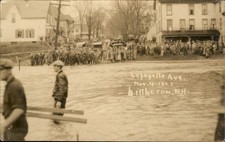 Littleton NH Flooded Street c1927 Real Photo Vintage Postcard bhn picture