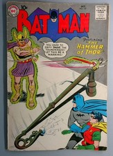 Batman #127 VG Batman Battles Thor DC 1959 picture