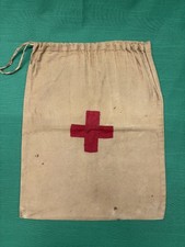 WW2 Red Cross POW Canvas Drawstring Ditty Bag (6M) picture