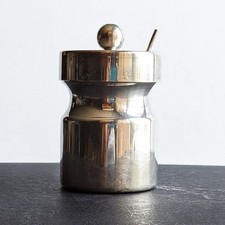 Condiment Holder w/ Spoon Classic VTG France Some Tarnish No Insert PLEASE READ picture