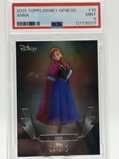 Topps 2025 Topps Disney Genesis Anna #38 PSA 9 Graded Non-Sport Card picture