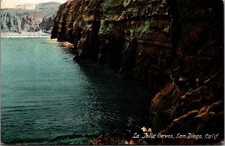 Vintage La Jolla Caves San Diego California Postcard E.P. Charlton Germany picture