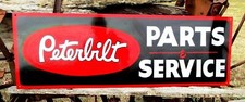 Vintage PETERBILT PARTS SERVICE sign Dealership Shop Garage KENWORTH Trucking p@ picture