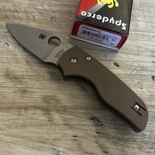 Spyderco Lil' Native Sprint Run CPM-15V Blade Brown G10 Handles C230GPBN15V picture